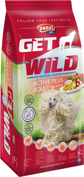 Panzi GetWild Dog Adult Active Plus Lamb & Apple