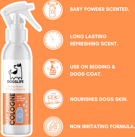 OurDogsLife babapúder illatú kölni kutyáknak