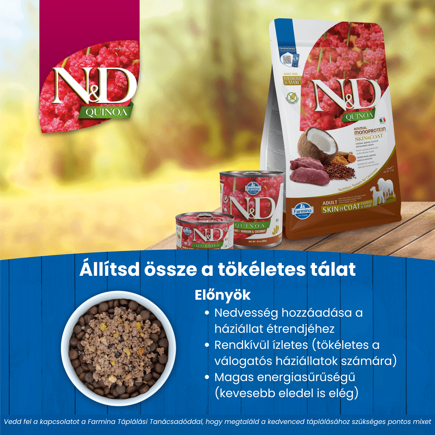 N&D Dog Grain Free Quinoa Skin & Coat Venison