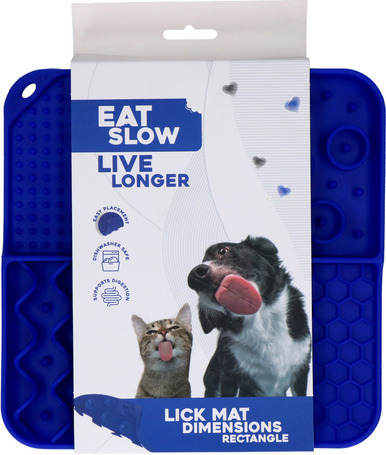Eat Slow Live Longer Lick Mat Dimensions Rectangle