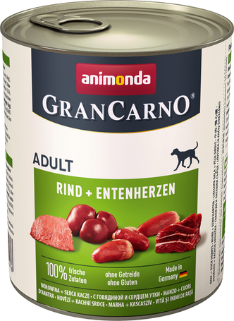 Animonda GranCarno Adult kacsaszíves és marhahúsos konzerv