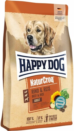 Happy Dog NaturCroq Rind & Reis | Marhahúsos és rizses kutyatáp