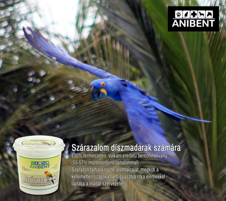 Anibent bentonitos szárazalom díszmadaraknak
