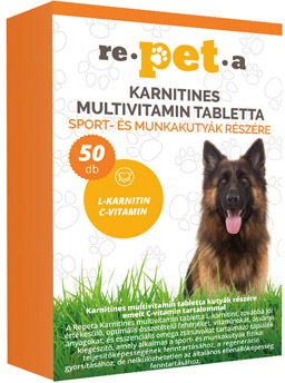 Re-pet-a carnitine multivitamine tablete pentru câini de sport și de lucru