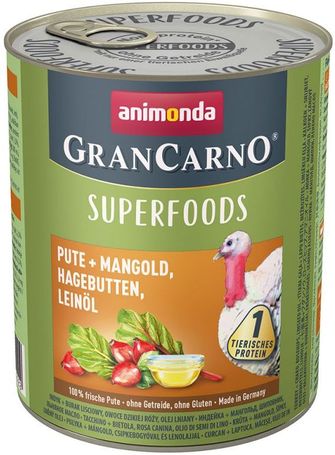 Animonda GranCarno Superfoods pulykával és csipkebogyóval