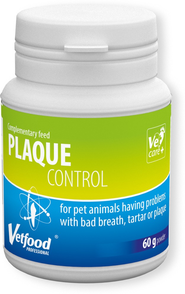 VetFood Plague Control - Pudră împotriva halenei, tartrului și plăcii bacteriene pentru câini și pisici