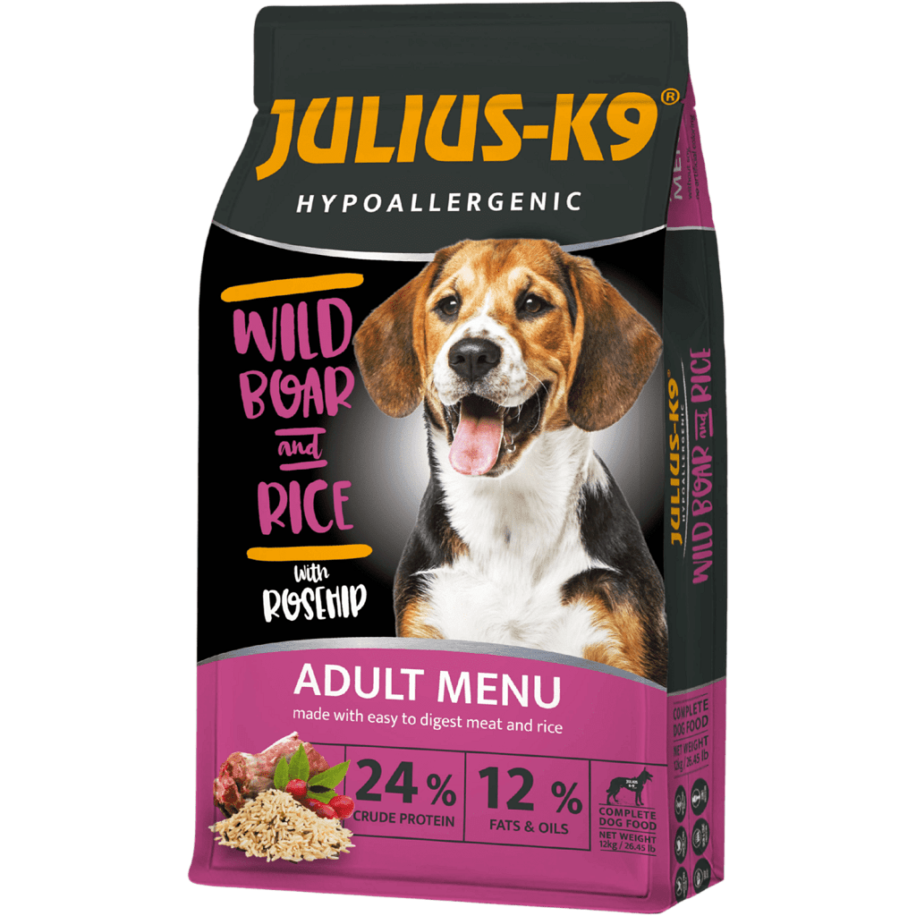 Julius-K9 Hypoallergenic Adult Wild Boar & Rice
