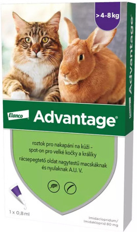 Advantage 80 spot on macskáknak és nyulaknak