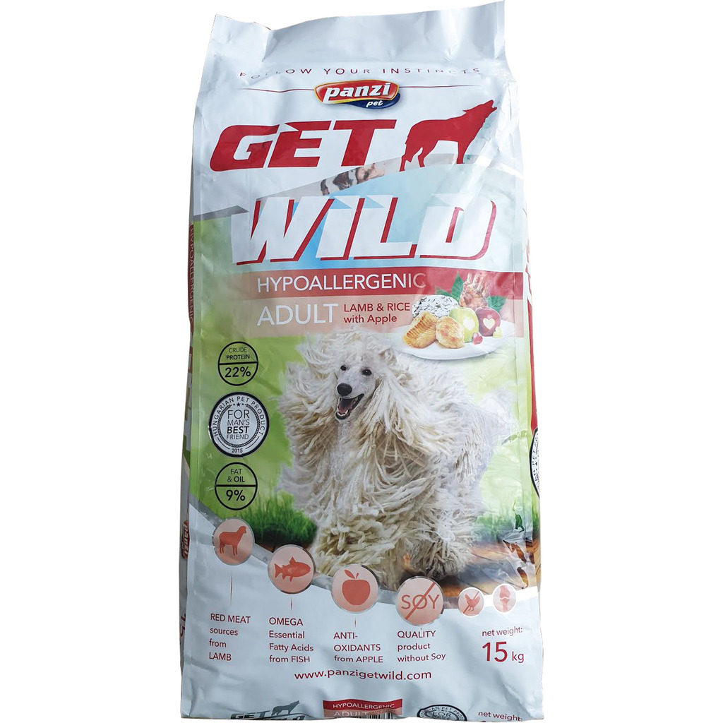 Panzi GetWild Dog Adult Hypoallergenic Lamb & Rice with... | Okosgazdi