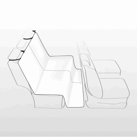 Trixie védőhúzat autóülésre bézs színben