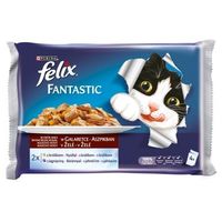 Felix Fantastic aszpikos eledel nyúllal és báránnyal macskáknak - Multipack (4 x 100 g) Felix Fantastic aszpikos eledel nyúllal és báránnyal macskáknak - Multipack (4 x 100 g)