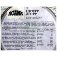 Acana Light & Fit száraztáp túlsúlyos kutyák részére #7