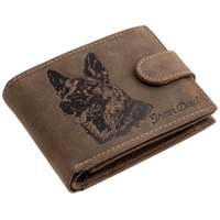 GreenDeed portofel din piele naturală cu model de câine