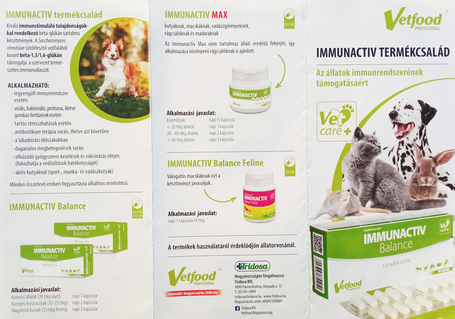 VetFood ImmunActiv Max az immunrendszer támogatásáért