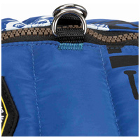 Trixie Saint-Malo szélvédő kutyadzseki kék színben, beépített hámmal, menő felirattal #4