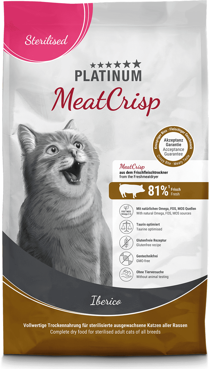 Platinum MeatCrisp Sterilised Iberico macskáknak