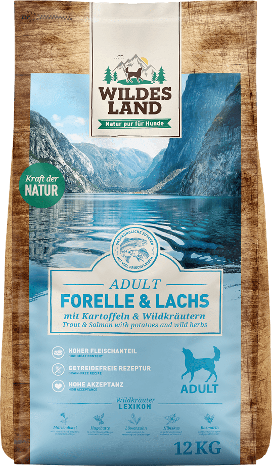 Wildes Land Classic Adult száraztáp pisztránggal