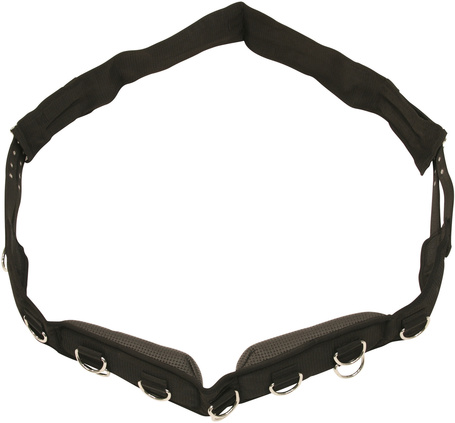 Kerbl futószárazó heveder puha alábélelt bőrpárnákkal és 9 karikával