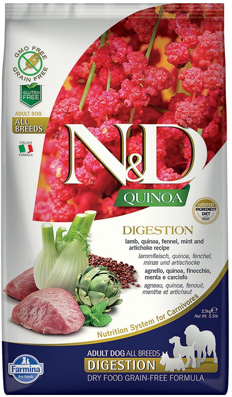 N&D Dog Grain Free Quinoa Digestion Lamb - Pentru probleme digestive - zoom