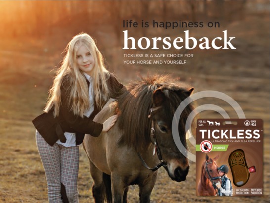 Tickless Horse cu ultrasunete împotriva căpușelor pentru cai/ponei - zoom