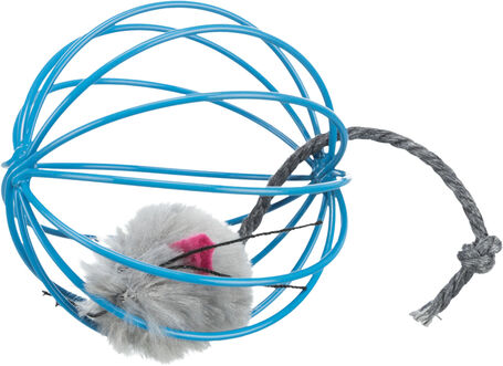 Trixie szőrös egérke rácsos labdában