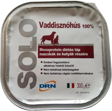 Solo Hypoallergenic Monoprotein vaddisznóhús pástétom