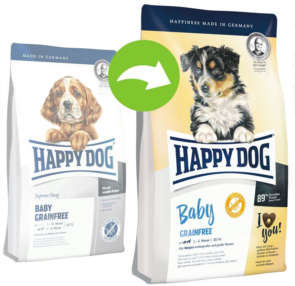 Happy Dog Sensible Puppy Salmon & Potato hrană pentru pui de câine de talie medie și mare - zoom