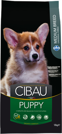 Cibau Puppy Medium száraztáp közepes testméretű kutyák számára