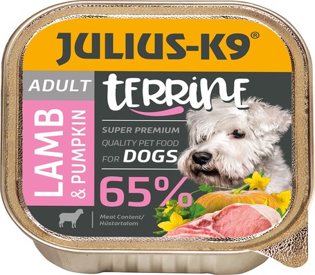 Julius-K9 Dog Terrine Adult Lamb & Pumpkin nedveseledel kutyáknak