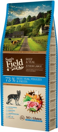 Sam's Field Gluten Free Puppy & Junior Large Beef & Veal