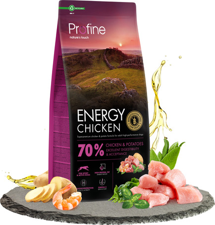 Profine Energy Chicken & Potatoes | Táp teljesítőképességű kutyáknak csirkével és burgonyával