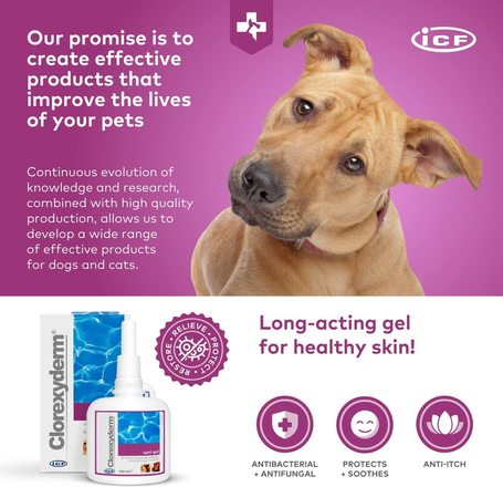 Clorexyderm Spot Gel - Antiszeptikus bőrvédő gél kutyáknak és macskáknak