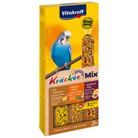 Vitakraft Kracker Mix mézes, tojásos és sárgabarackos tripla rúd hullámosnak