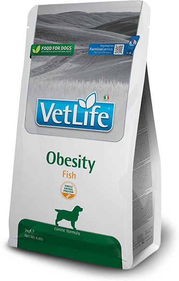 Vet Life Natural Diet Dog Obesity Fish | Hrana dietetica pentru caini adulti