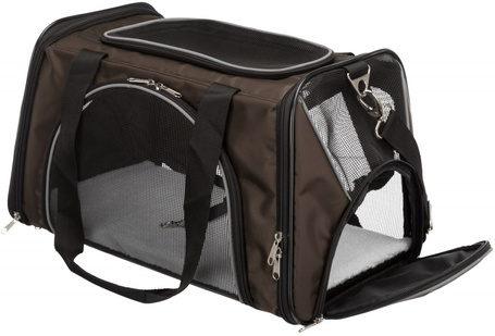 Trixie Joe jól szellőző barna kutyaszállító táska