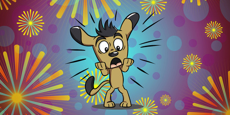 Kutyáink legnagyobb félelme a tűzijáték