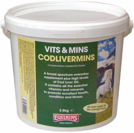 Equimins Codlivermins - Vitamine cu ulei din ficat de cod pentru cai - zoom