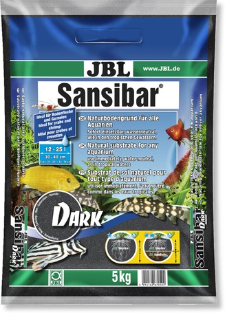JBL Sansibar Dark Black természetes akvárium talaj (fekete)