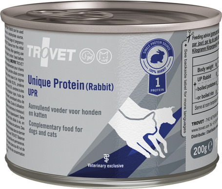 Trovet Unique Protein UPR Rabbit szín nyúlhús konzerv