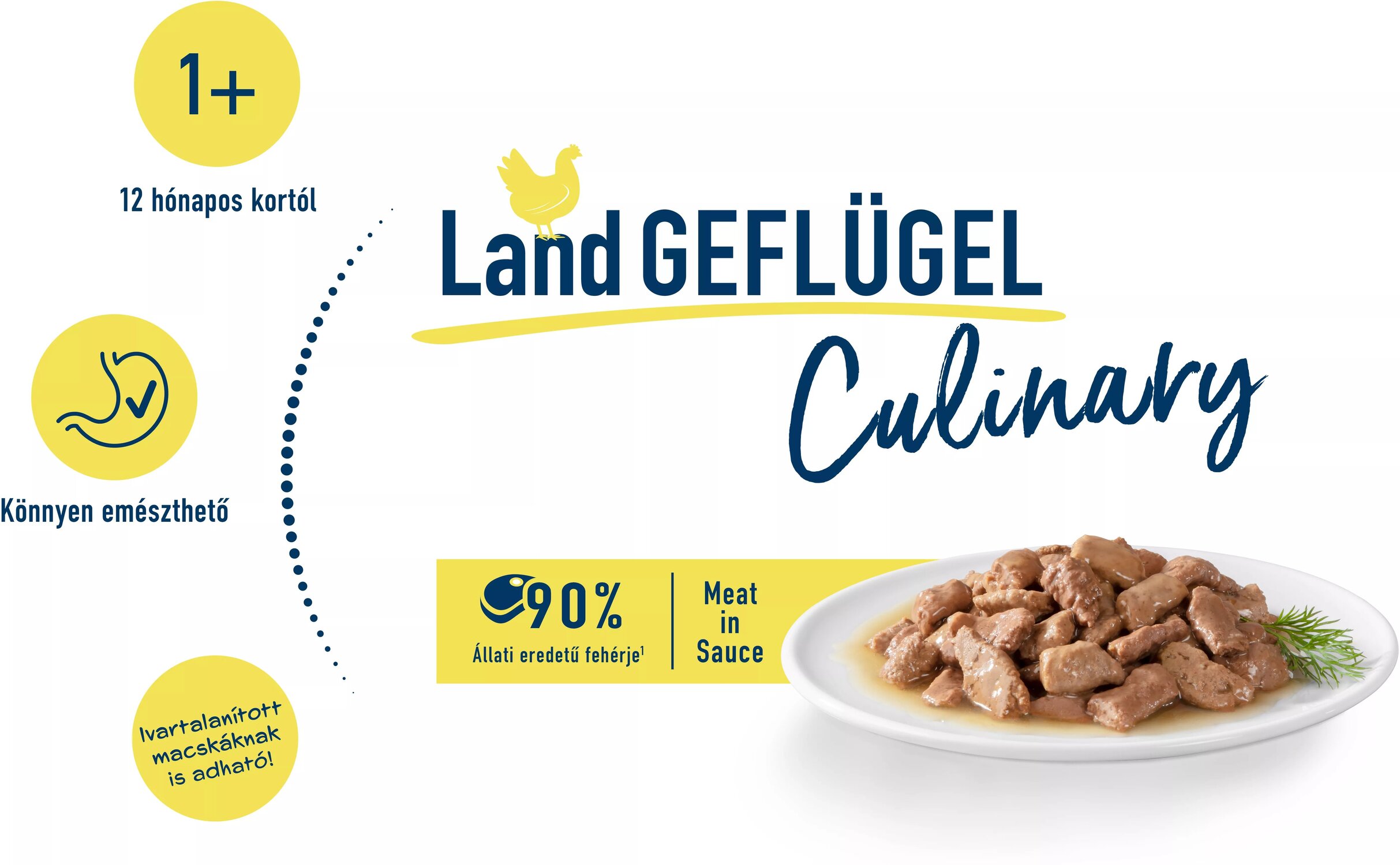 Happy Cat Meat in Sauce Land-Geflügel | Hrană la pliculeț cu carne de pasăre pentru pisici - zoom