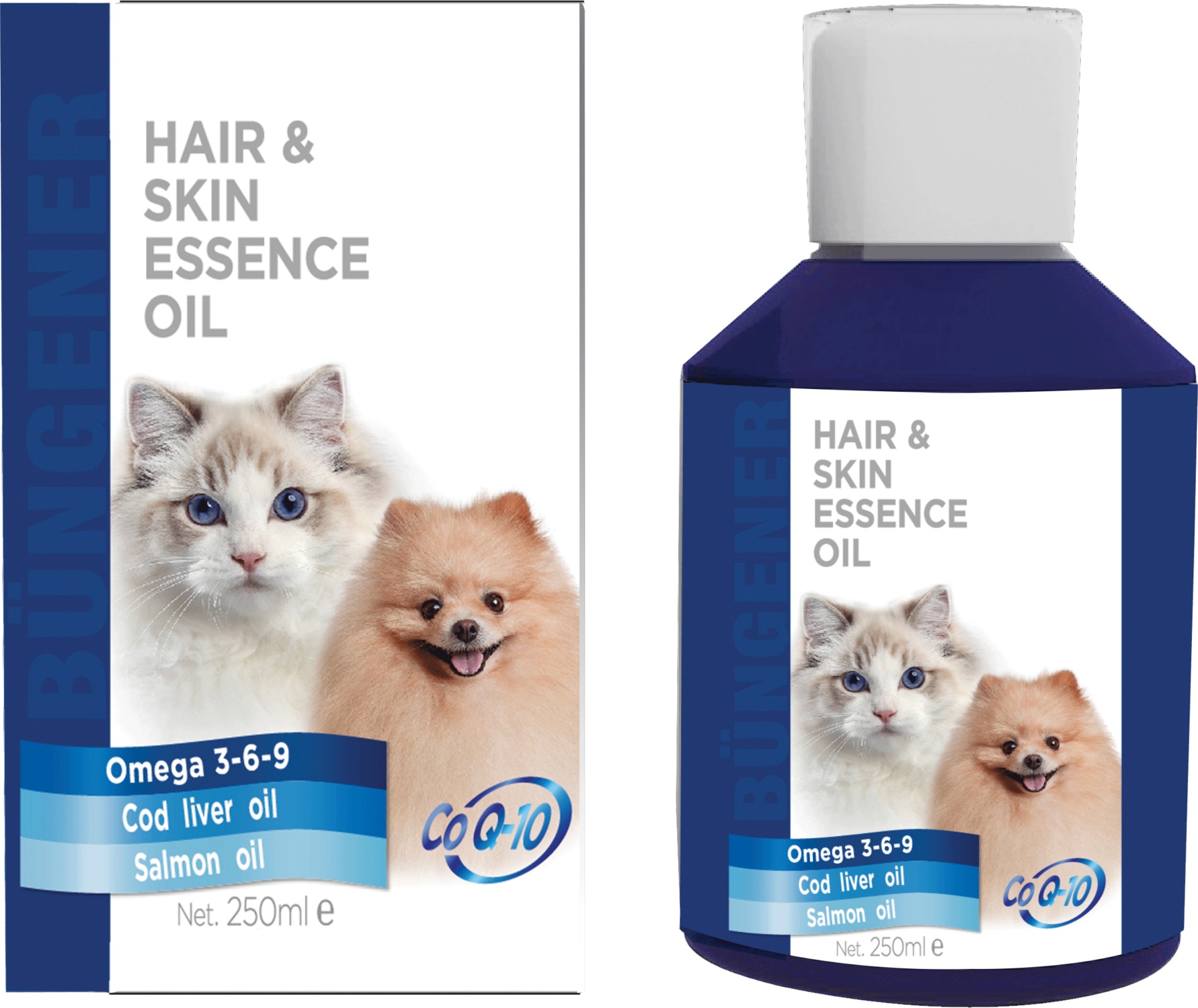 Büngener Advanced Hair&Skin Essence ulei de îngrijire a părului și a pielii pentru câini și pisici