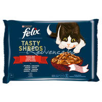 Felix Shreds házias válogatás - Marhás, csirkés tépett falatok szószban macskáknak - Multipack Felix Shreds házias válogatás - Marhás, csirkés tépett falatok szószban macskáknak - Multipack