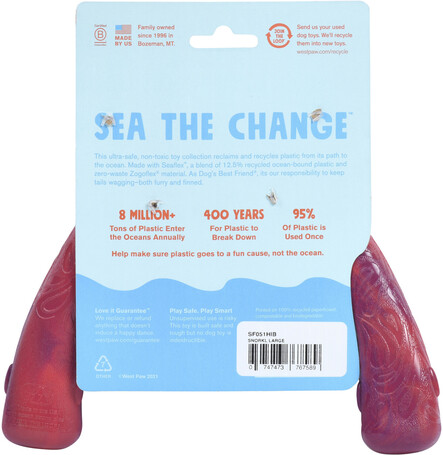 West Paw Seaflex Snorkl - Bumeráng és kötélhúzó játék