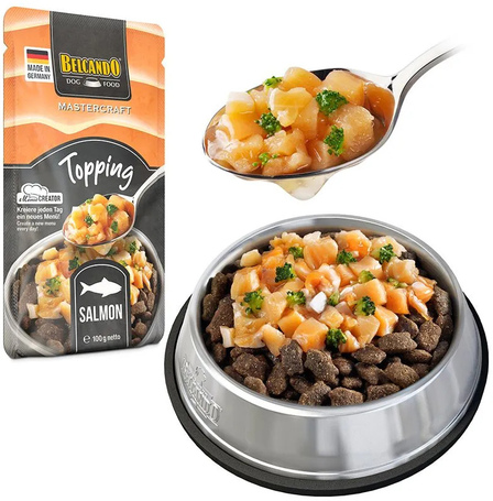 Belcando Mastercraft feltét friss lazaccal és brokkolival