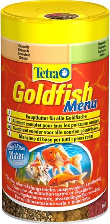 Tetra Goldfish Menü