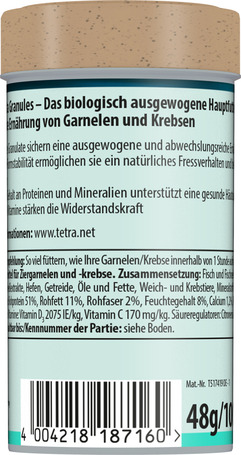 Tetra Crusta Granules alaptáp garnélák és a rövidfarkú rákok számára