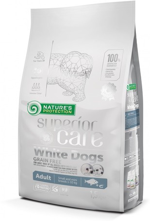 Nature's Protection Superior Care White Dogs Adult Grain Free All Breeds White Fish