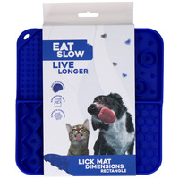 Eat Slow Live Longer Lick Mat Dimensions Rectangle