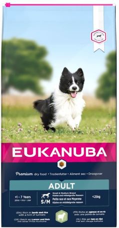 Eukanuba Adult Lamb & Rice Small & Medium | Bárányhúsos és rizses táp közepes testméretű kutyák etetéséhez