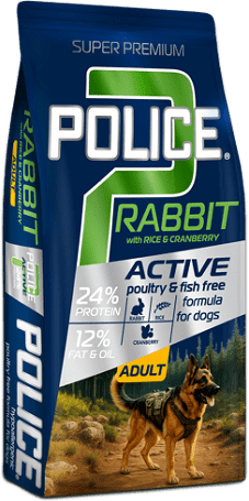 Police Adult Hypoallergenic Rabbit with Rice & Cranberry 16.5 kg